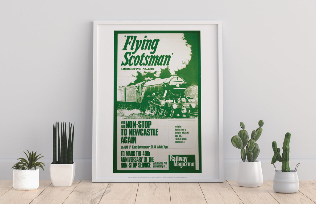 Flying Scotsman Locomotive - 11X14inch Premium Art Print