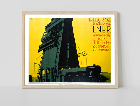 Electrical Plant Coals The Flying Scotsman - Art Print