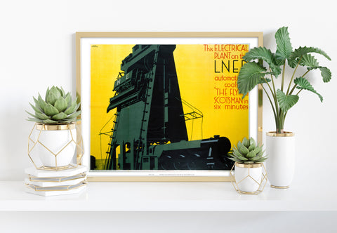 Electrical Plant Coals The Flying Scotsman - Art Print