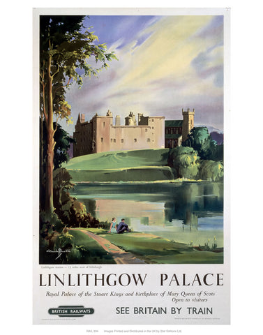 Linlithgow Palace 24" x 32" Matte Mounted Print