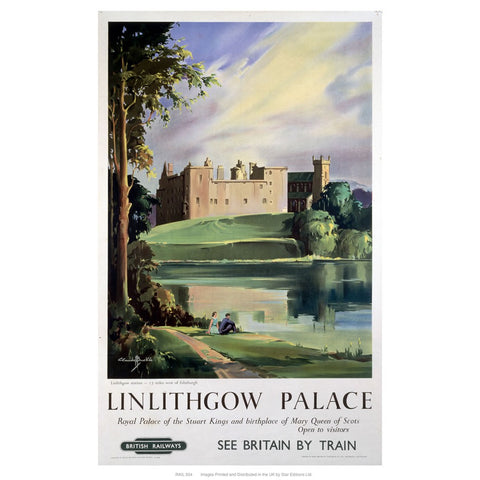 Linlithgow Palace 24" x 32" Matte Mounted Print