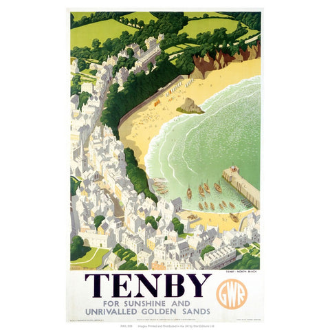 Tenby 24" x 32" Matte Mounted Print