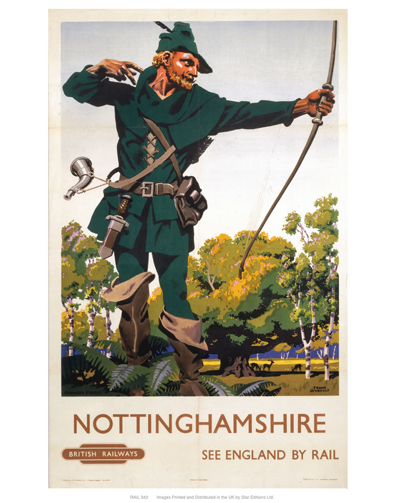 Nottinghamshire 24" x 32" Matte Mounted Print