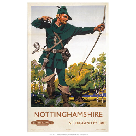 Nottinghamshire 24" x 32" Matte Mounted Print