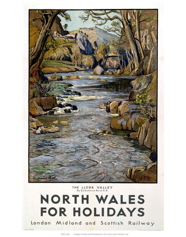 North Wales 24" x 32" Matte Mounted Print