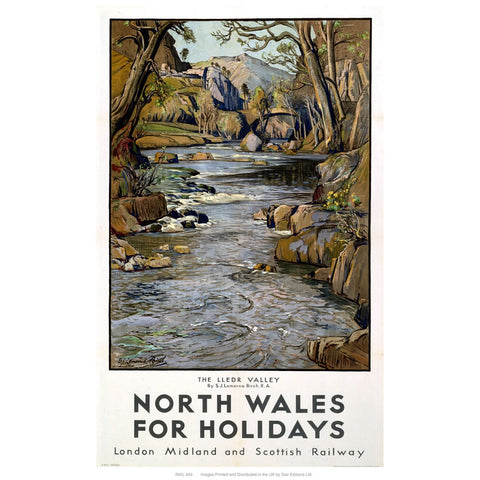 North Wales 24" x 32" Matte Mounted Print