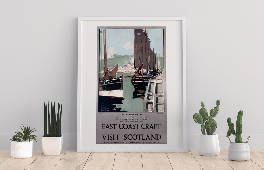 East Coast Craft - Visit Scotland - 11X14inch Premium Art Print