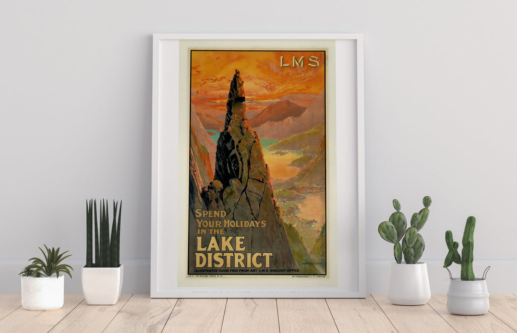 Spend Your Holidays In The Lake District - 11X14inch Premium Art Print