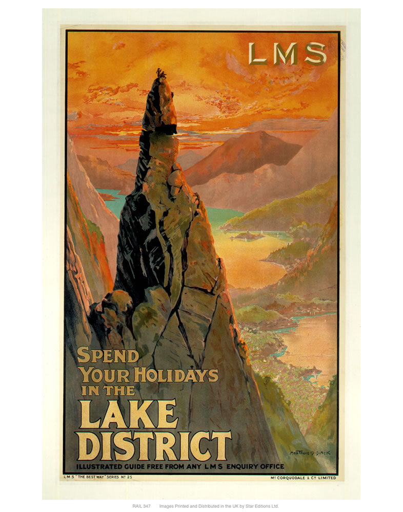 Lake district LMS 24" x 32" Matte Mounted Print