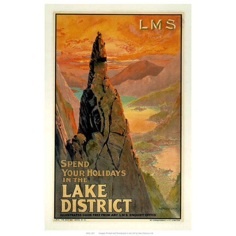 Lake district LMS 24" x 32" Matte Mounted Print