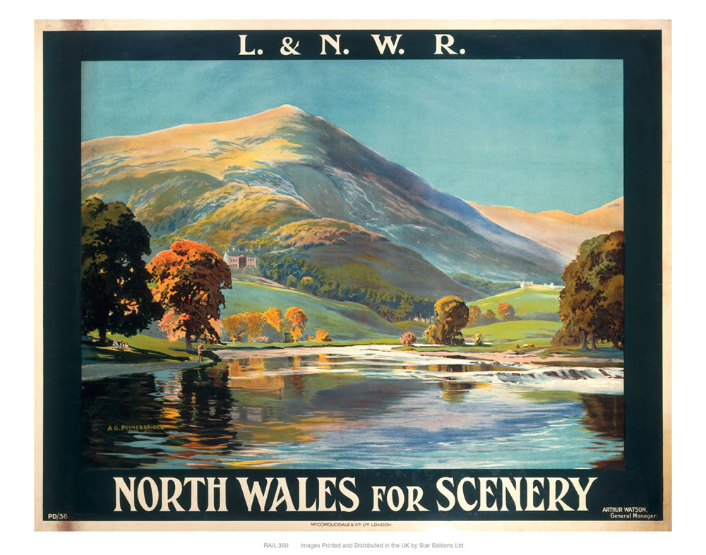 North Wales for scenery 24" x 32" Matte Mounted Print