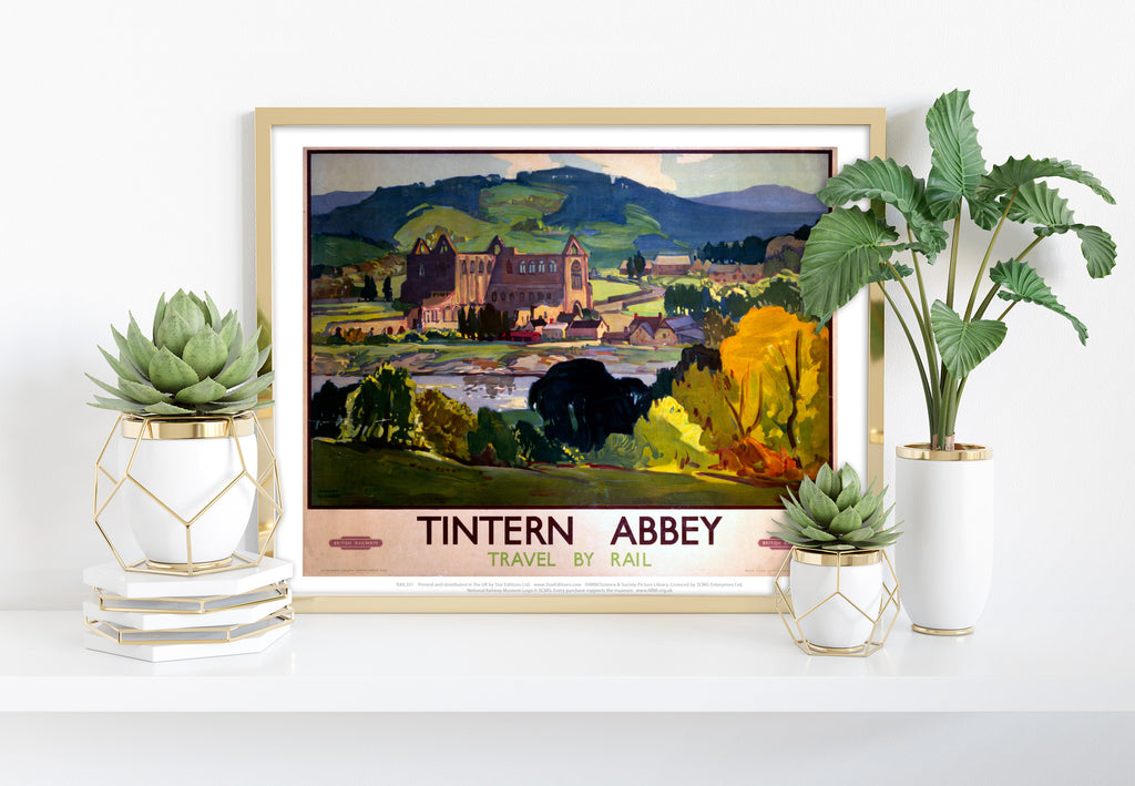 Tintern Abbey, Travel By Rail - 11X14inch Premium Art Print