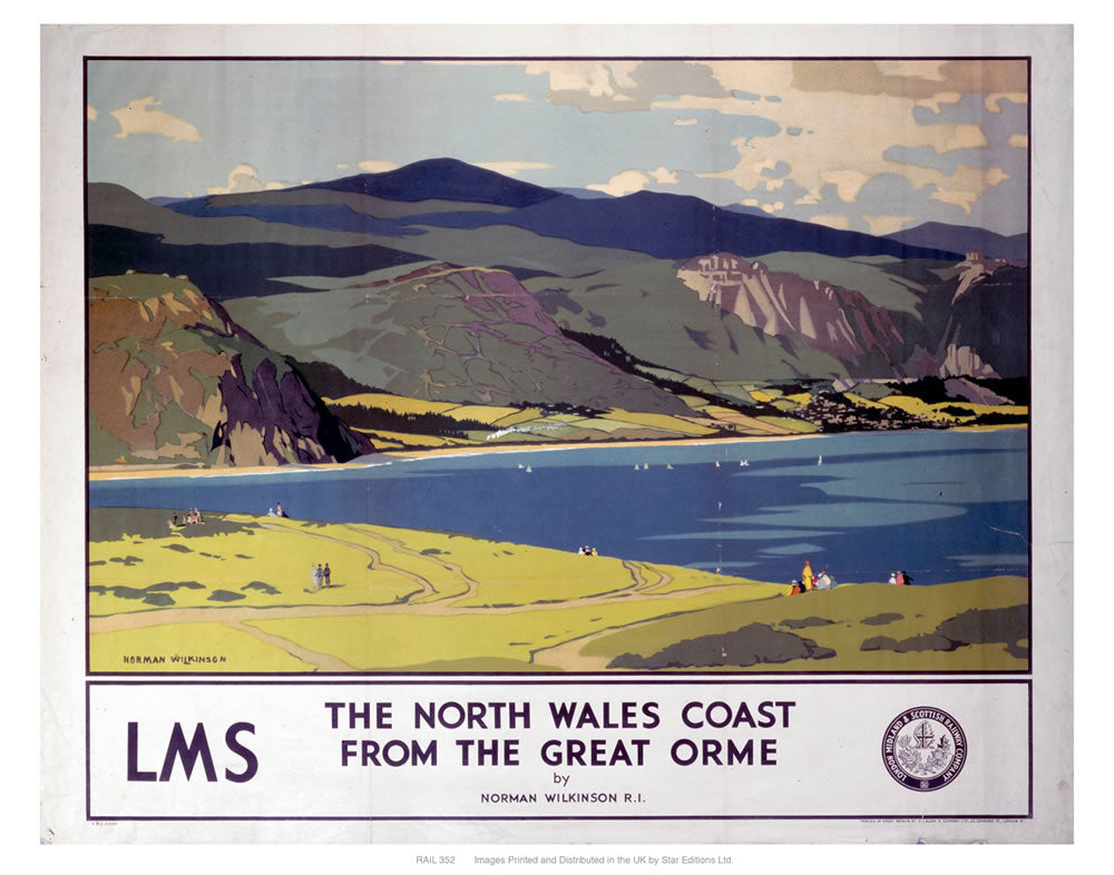 The north Wales coast 24" x 32" Matte Mounted Print