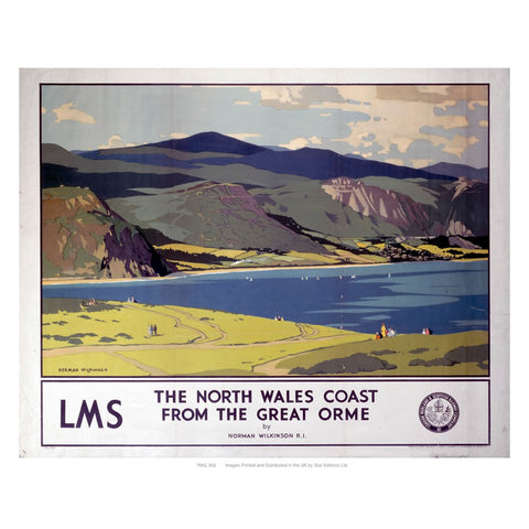 The north Wales coast 24" x 32" Matte Mounted Print
