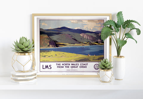 The North Wales Coast From The Great Orme - Art Print
