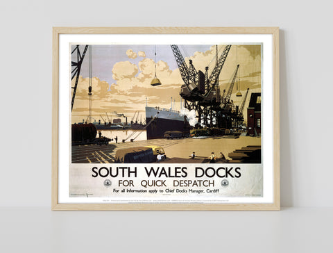 South Wales Docks For Quick Despatch - Premium Art Print