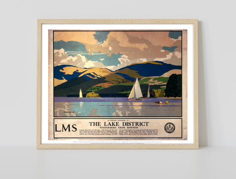 The Lake District - Windermere From Bowness - Art Print