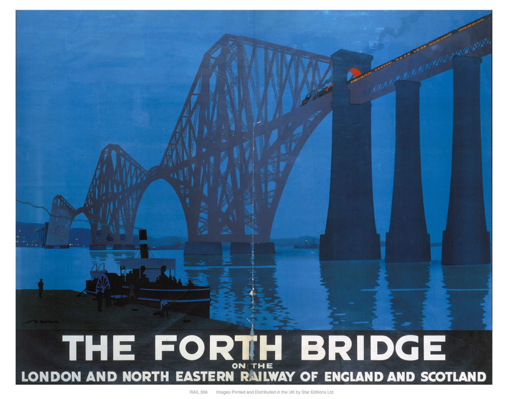 The forth bridge 24" x 32" Matte Mounted Print