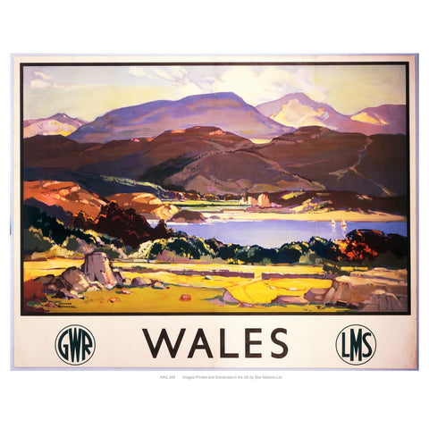 Wales GWR 24" x 32" Matte Mounted Print