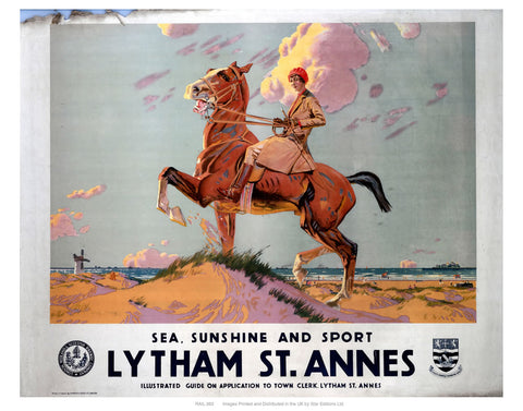 Lytham St Annes 24" x 32" Matte Mounted Print