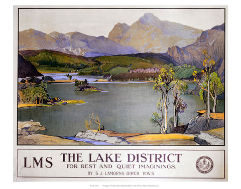 The lake district LMS 24" x 32" Matte Mounted Print