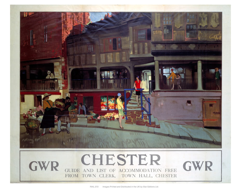 Chester GWR 24" x 32" Matte Mounted Print