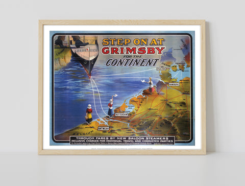Step On At Grimsby For The Continent - Premium Art Print