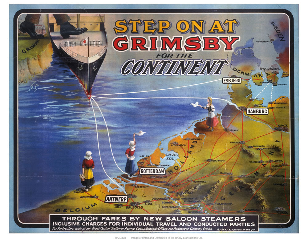 Step on at Grimsby 24" x 32" Matte Mounted Print