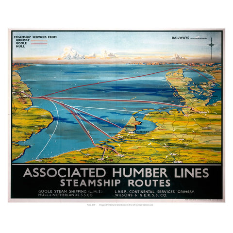 Associated Humber lines 24" x 32" Matte Mounted Print