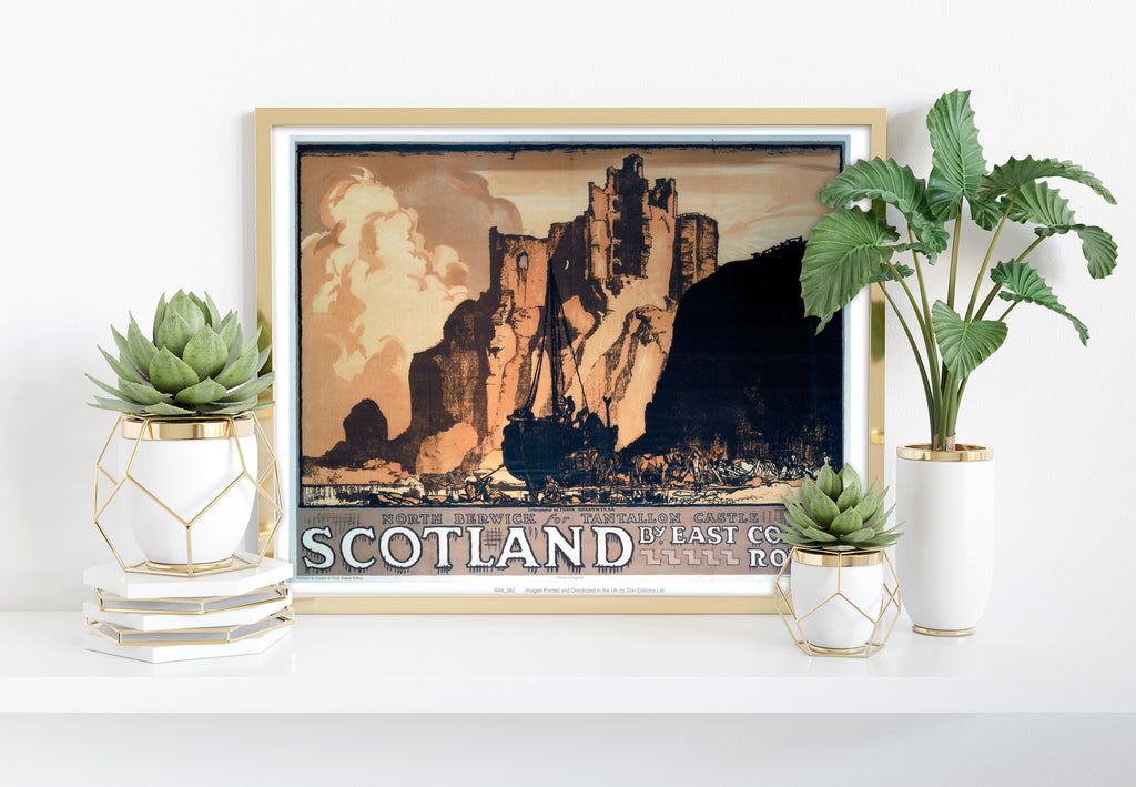 Scotland By East Coast Route - 11X14inch Premium Art Print