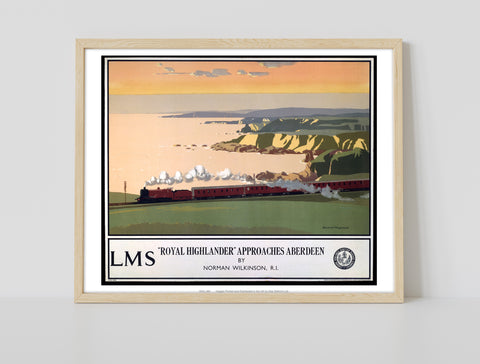 Royal Highlander Approaches Aberdeen - Premium Art Print