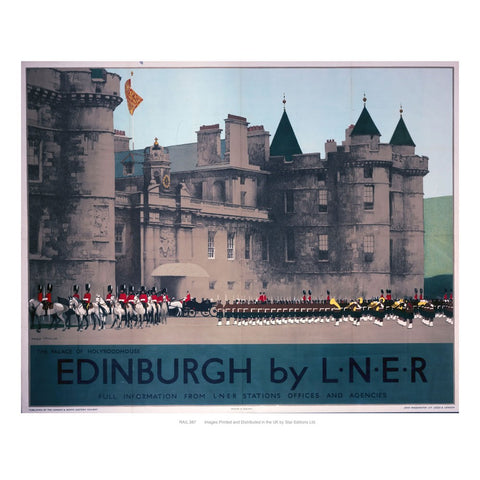 Edinburgh by liner 24" x 32" Matte Mounted Print