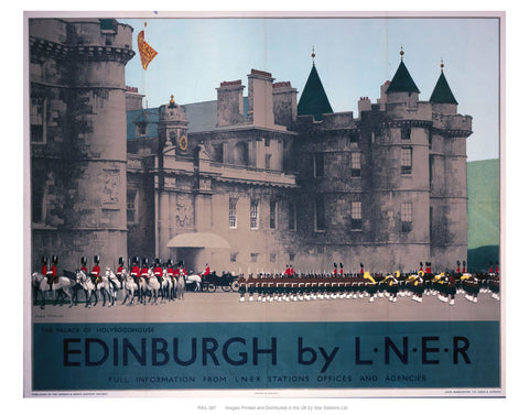 Edinburgh by liner 24" x 32" Matte Mounted Print