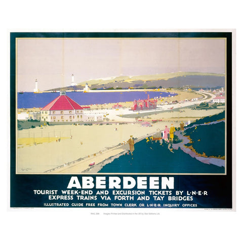 Aberdeen tourist weekend 24" x 32" Matte Mounted Print