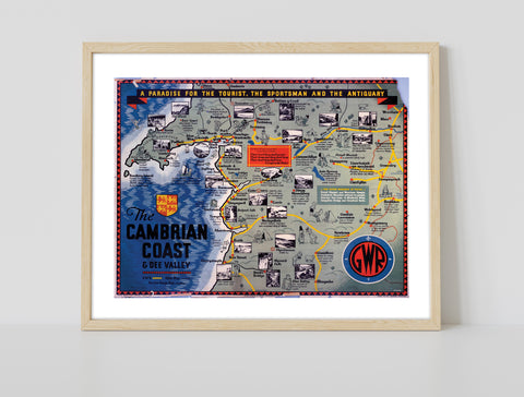 The Cambrian Coast And Dee Valley - 11X14inch Premium Art Print