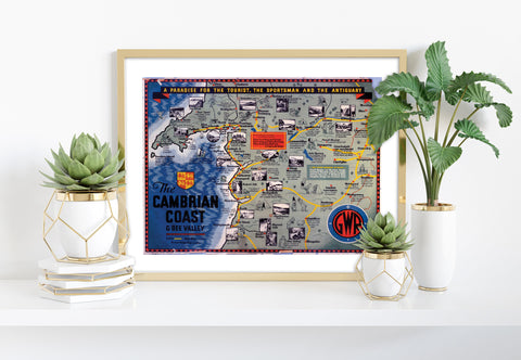 The Cambrian Coast And Dee Valley - 11X14inch Premium Art Print