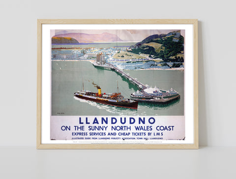 Llandudno, North Wales Coast - 11X14inch Premium Art Print