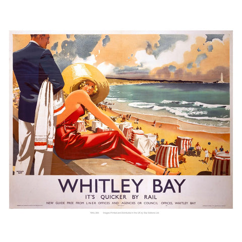 Whitley bay 24" x 32" Matte Mounted Print