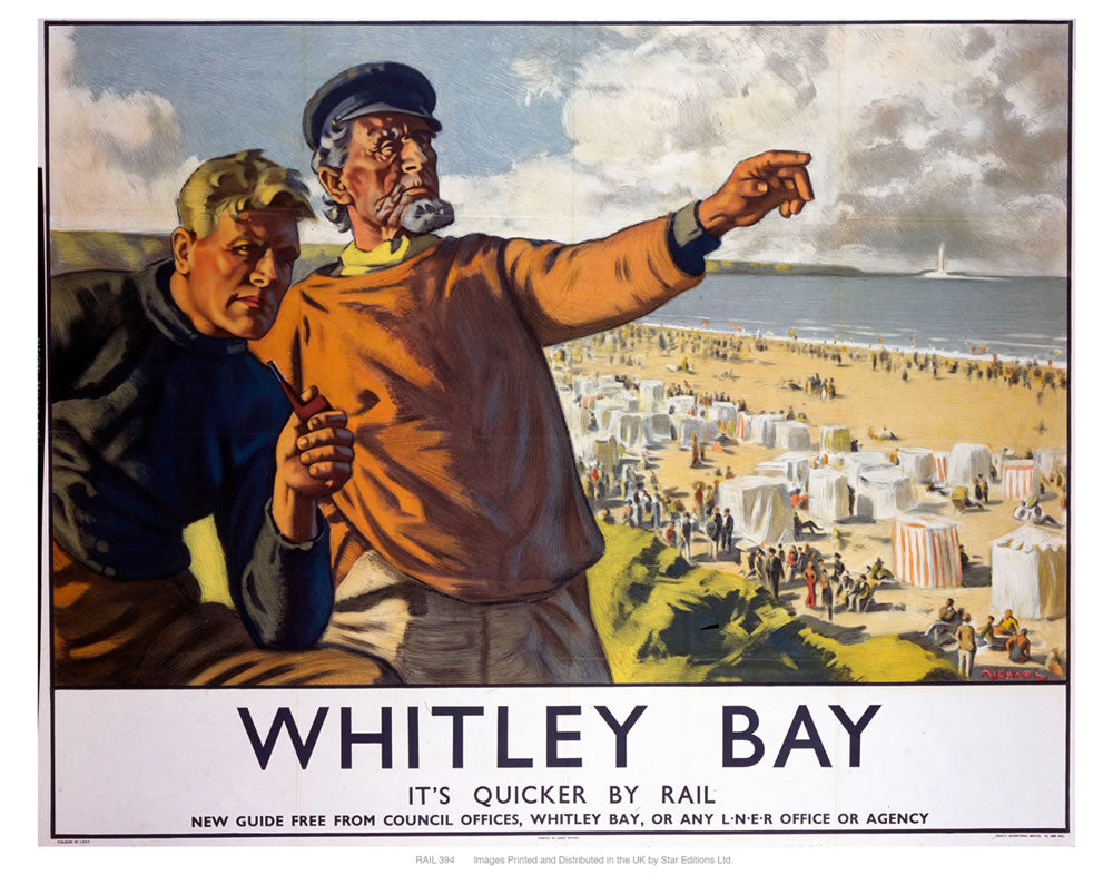 Whitley bay 2 24" x 32" Matte Mounted Print