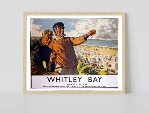 Whitley Bay - 11X14inch Premium Art Print RAIL394