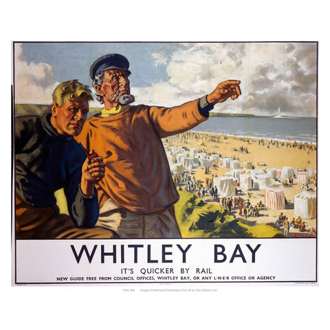 Whitley bay 2 24" x 32" Matte Mounted Print