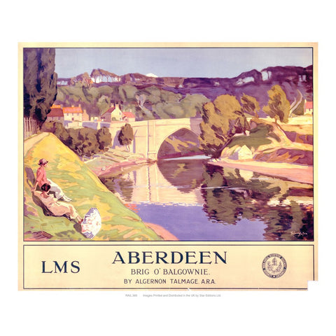 Aberdeen Brig o' balgownie 24" x 32" Matte Mounted Print