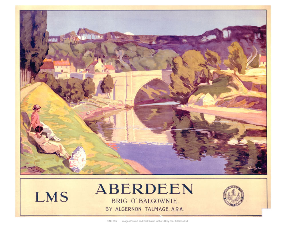 Aberdeen Brig o' balgownie 24" x 32" Matte Mounted Print