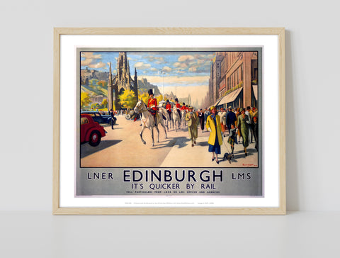 Edinburgh By Rail - 11X14inch Premium Art Print