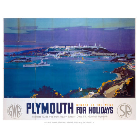 Plymouth for holidays 24" x 32" Matte Mounted Print