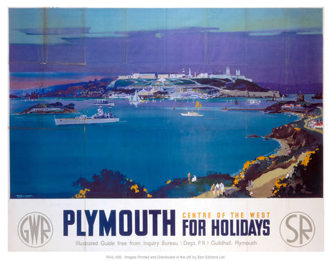 Plymouth for holidays 24" x 32" Matte Mounted Print