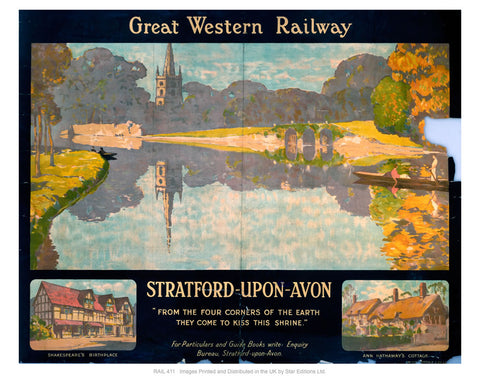 Great western railway 24" x 32" Matte Mounted Print