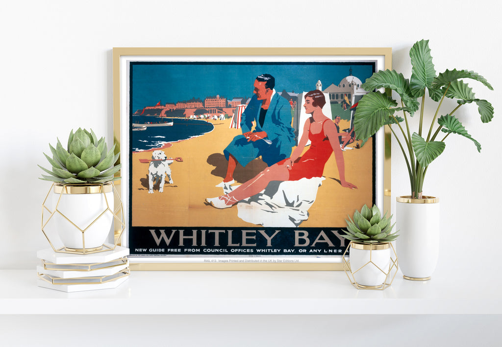 Whitley Bay - 11X14inch Premium Art Print RAIL413