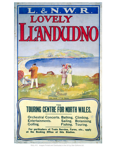 Lovely Llandudno 24" x 32" Matte Mounted Print