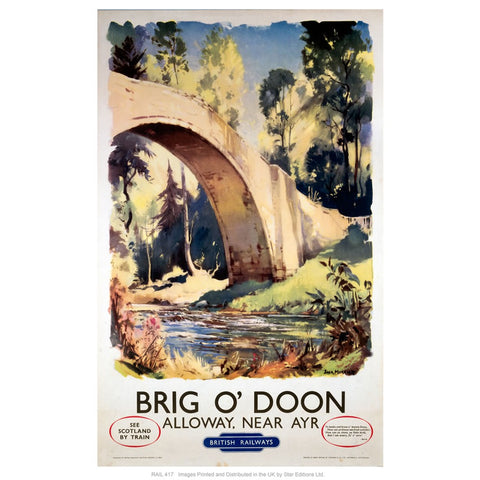 Brig o'doon 24" x 32" Matte Mounted Print